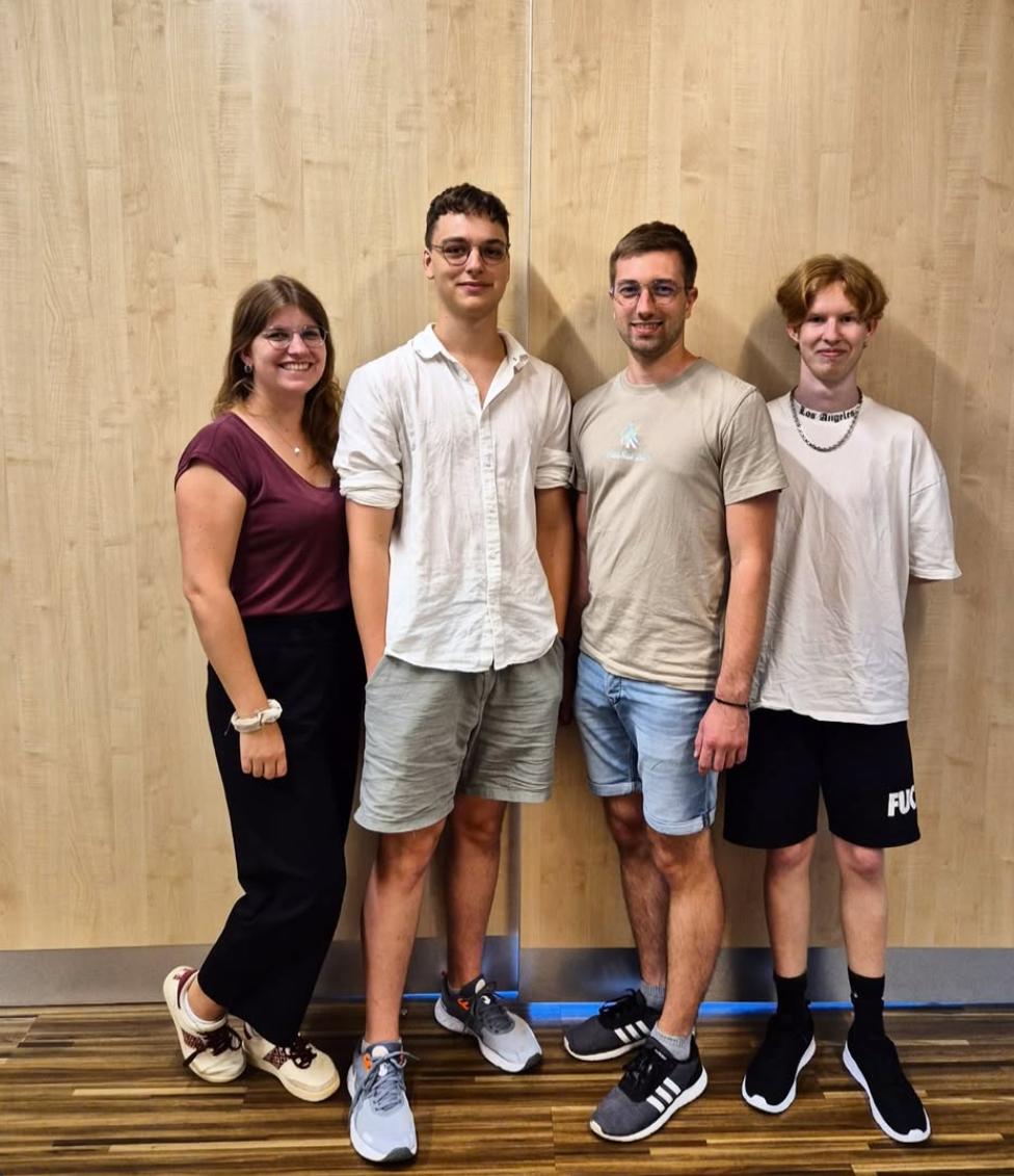 Von links: Lena, Niklas, Tobias, Kevin